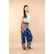 Load image into Gallery viewer, Mandala Flower Women Harem Pants in Ocean Blue