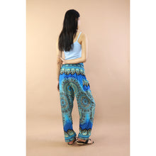 Load image into Gallery viewer, Vivid Mandala Women Harem Pants in Blue