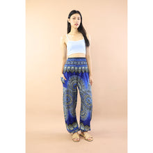 Load image into Gallery viewer, Vivid Mandala Women Harem Pants in Navy Blue