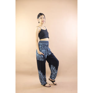 Deep Tone Andala Flower Women Harem Pants In Black PP0004 020376 01