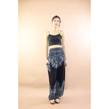 Load image into Gallery viewer, Deep Tone Andala Flower Women Harem Pants In Black PP0004 020376 01