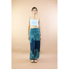 Load image into Gallery viewer, Deep Tone Andala Flower Women Harem Pants In Ocean Blue PP0004 020376 02