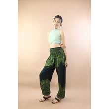 Load image into Gallery viewer, Deep Tone Andala Flower Women Harem Pants In Olive PP0004 020376 06