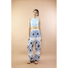 Load image into Gallery viewer, Mandala Chain Women Harem Pants In White Blue PP0004 020388 04