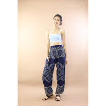 Load image into Gallery viewer, Mandala Chain Women Harem Pants In Navy PP0004 020388 06