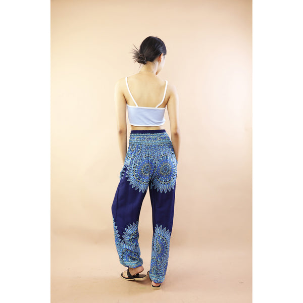 Ixora Flower Women Harem Pants In Navy PP0004 020389 02