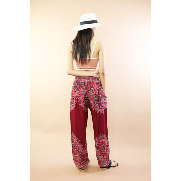 Ixora Flower Women Harem Pants In Red PP0004 020389 03