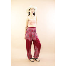 Load image into Gallery viewer, Ixora Flower Women Harem Pants In Red PP0004 020389 03