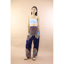 Load image into Gallery viewer, Chrysanths Flower Women Harem Pants In Navy PP0004 020390 06