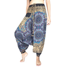 Load image into Gallery viewer, Clock nut  Unisex Aladdin drop crotch pants in Brown PP0056 020067 03