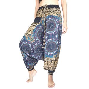 Clock nut  Unisex Aladdin drop crotch pants in Brown PP0056 020067 03