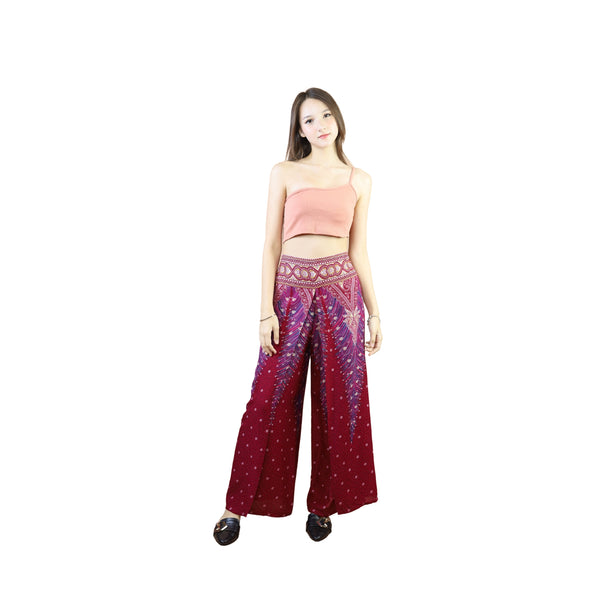 Peacock Women Palazzo Pants in Dark Red PP0076 020008 02