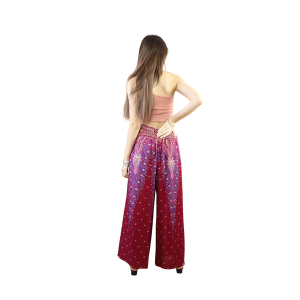 Peacock Women Palazzo Pants in Dark Red PP0076 020008 02