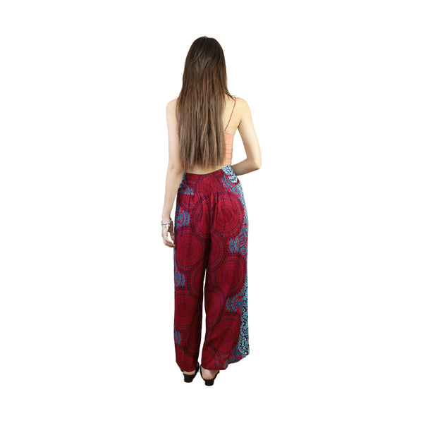 Princess Mandala Women Palazzo Pants in Red PP0076 020030 01