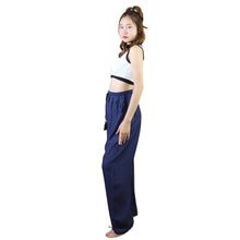 Load image into Gallery viewer, Solid Color Unisex Drawstring Wide Leg Pants in Royal Blue PP0216 020000 02