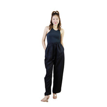 Load image into Gallery viewer, Solid Color Unisex Drawstring Wide Leg Pants in Black PP0216 020000 10