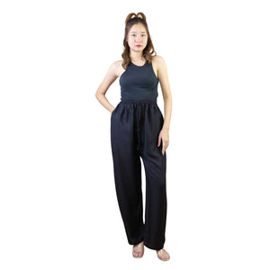 Solid Color Unisex Drawstring Wide Leg Pants in Black PP0216 020000 10