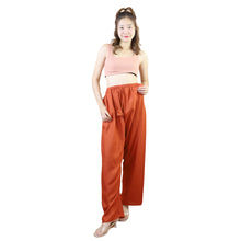 Load image into Gallery viewer, Solid Color Unisex Drawstring Wide Leg Pants in Orange PP0216 020000 11