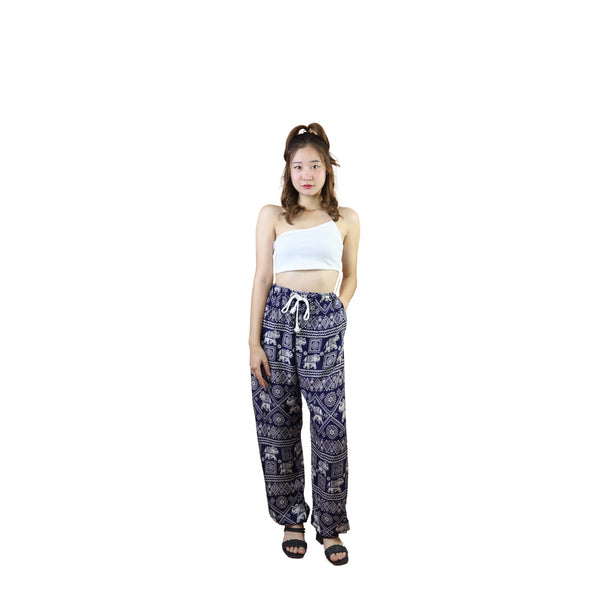 African Elephant Drawstring Genie Pants in Navy Blue PP0318 020004 04