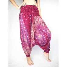 Load image into Gallery viewer, Peacock Unisex Aladdin drop crotch pants in Dark Red PP0056 020008 02