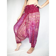 Load image into Gallery viewer, Peacock Unisex Aladdin drop crotch pants in Dark Red PP0056 020008 02