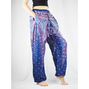 Peacock Unisex Drawstring Genie Pants in Navy Blue PP0110 020007 05