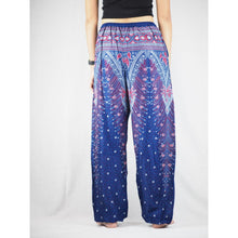 Load image into Gallery viewer, Peacock Unisex Drawstring Genie Pants in Navy Blue PP0110 020007 05