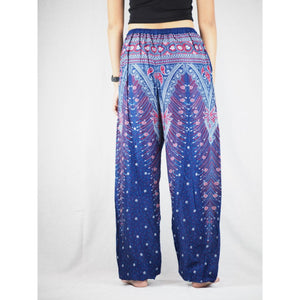 Peacock Unisex Drawstring Genie Pants in Navy Blue PP0110 020007 05