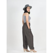 Load image into Gallery viewer, Solid color 0 women harem pants in Dark Brown PP0004 020000 16