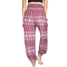 Load image into Gallery viewer, Hilltribe strip women&#39;s harem pants in Red PP0004 020049 04