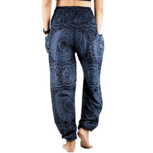 Load image into Gallery viewer, Monotone Mandala 31 men/women harem pants in Black PP0004 020031 05