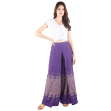 Load image into Gallery viewer, Thai Royal Unisex Cotton Palazzo pants in Purple PP0076 010091 01