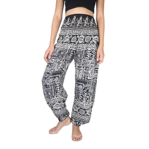 Urban Print 1 women's harem pants in Black PP0004 020001 01