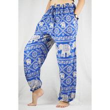 Load image into Gallery viewer, Imperial Elephant Unisex Drawstring Genie Pants in Bright Navy PP0110 020005 06