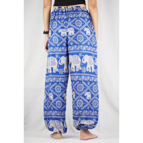 Imperial Elephant Unisex Drawstring Genie Pants in Bright Navy PP0110 020005 06