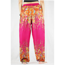 Load image into Gallery viewer, Floral Royal Unisex Drawstring Genie Pants in Pink PP0110 020010 04