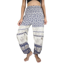 Load image into Gallery viewer, Cute elephant 11 women harem pants in Navy PP0004 020011 04