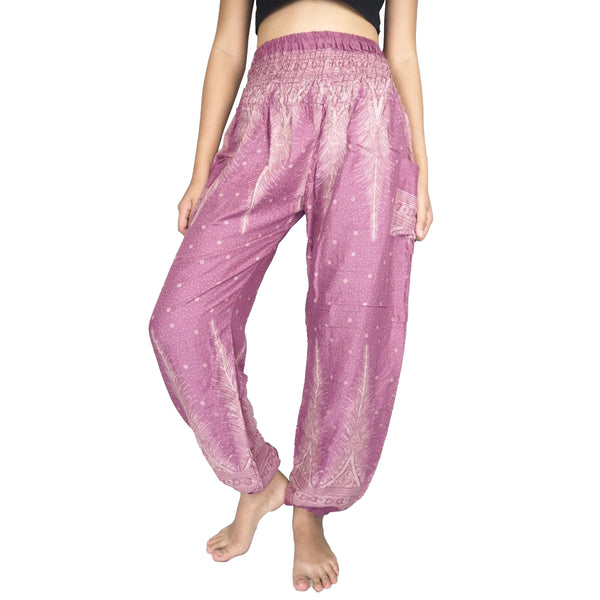 Peacock Feather Dream 15 women harem pants in Pink PP0004 020015 05