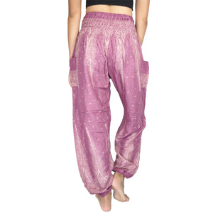 Peacock Feather Dream 15 women harem pants in Pink PP0004 020015 05