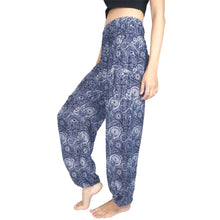 Load image into Gallery viewer, Paisley Mistery 16 women harem pants in Navy White PP0004 020016 02