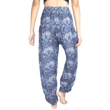 Load image into Gallery viewer, Paisley Mistery 16 women harem pants in Navy White PP0004 020016 02