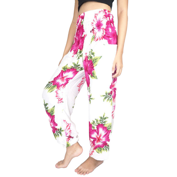 Color flower 19 women harem pants in Pink PP0004 020019 01