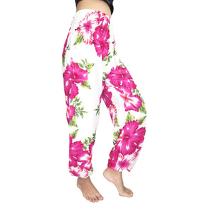 Color flower 19 women harem pants in Pink PP0004 020019 01