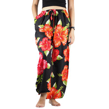 Load image into Gallery viewer, Princess Mandala Unisex Drawstring Genie Pants in Red PP0110 020020 02