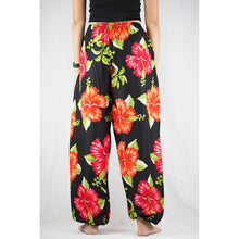 Load image into Gallery viewer, Princess Mandala Unisex Drawstring Genie Pants in Red PP0110 020020 02