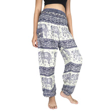 Load image into Gallery viewer, Cute elephant 27 women harem pants in Navy PP0004 020027 05