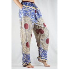 Load image into Gallery viewer, Tone mandala Unisex Drawstring Genie Pants in Navy PP0110 020032 04