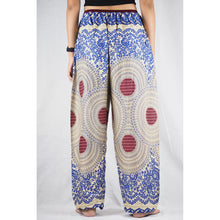 Load image into Gallery viewer, Tone mandala Unisex Drawstring Genie Pants in Navy PP0110 020032 04