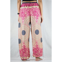 Load image into Gallery viewer, Tone mandala Unisex Drawstring Genie Pants in Pink PP0110 020032 05