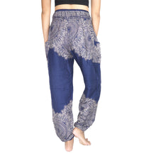 Load image into Gallery viewer, Floral mandala 36 women harem pants in Navy PP0004 020036 04